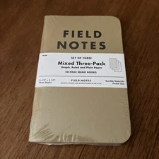 Field Notes Mixed 3- Pack Memo Set Notebooks 48-pages FN-04 New Sealed Package