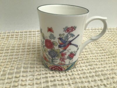Kingsbury Fine Bone China Vintage Oriental Birds & Flowers Vintage Becher