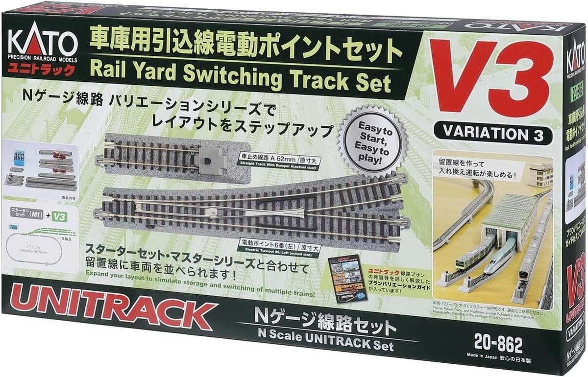 KATO N Gauge Garage Electric Point Drawing Line Set V3 20