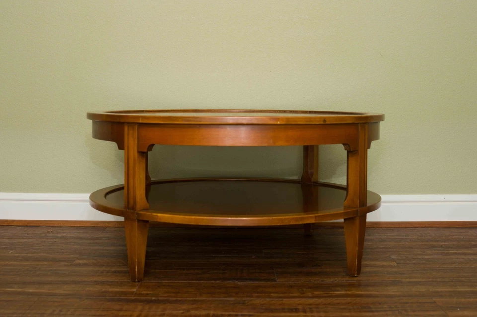 Mesa de centro o mesa de cóctel de dos niveles de arce Mid-Century - Venta inmobiliaria Foto 2 de 3