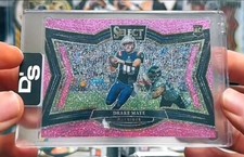 2025 Panini Select Drake Maye Pink sparkle /15 Field level