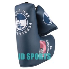 USA Pebble Beach Embroidery Golf Club Blade Putter Head Cover Magnetic Closure