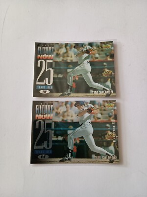 1994 UD Electric Diamond #54 THE FUTURE IS NOW Tim Salmon California Angels Vtg