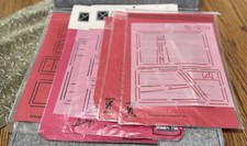 7 Pc Lot Stencil Designs Foundation Impressions Scenes Of America New In Package