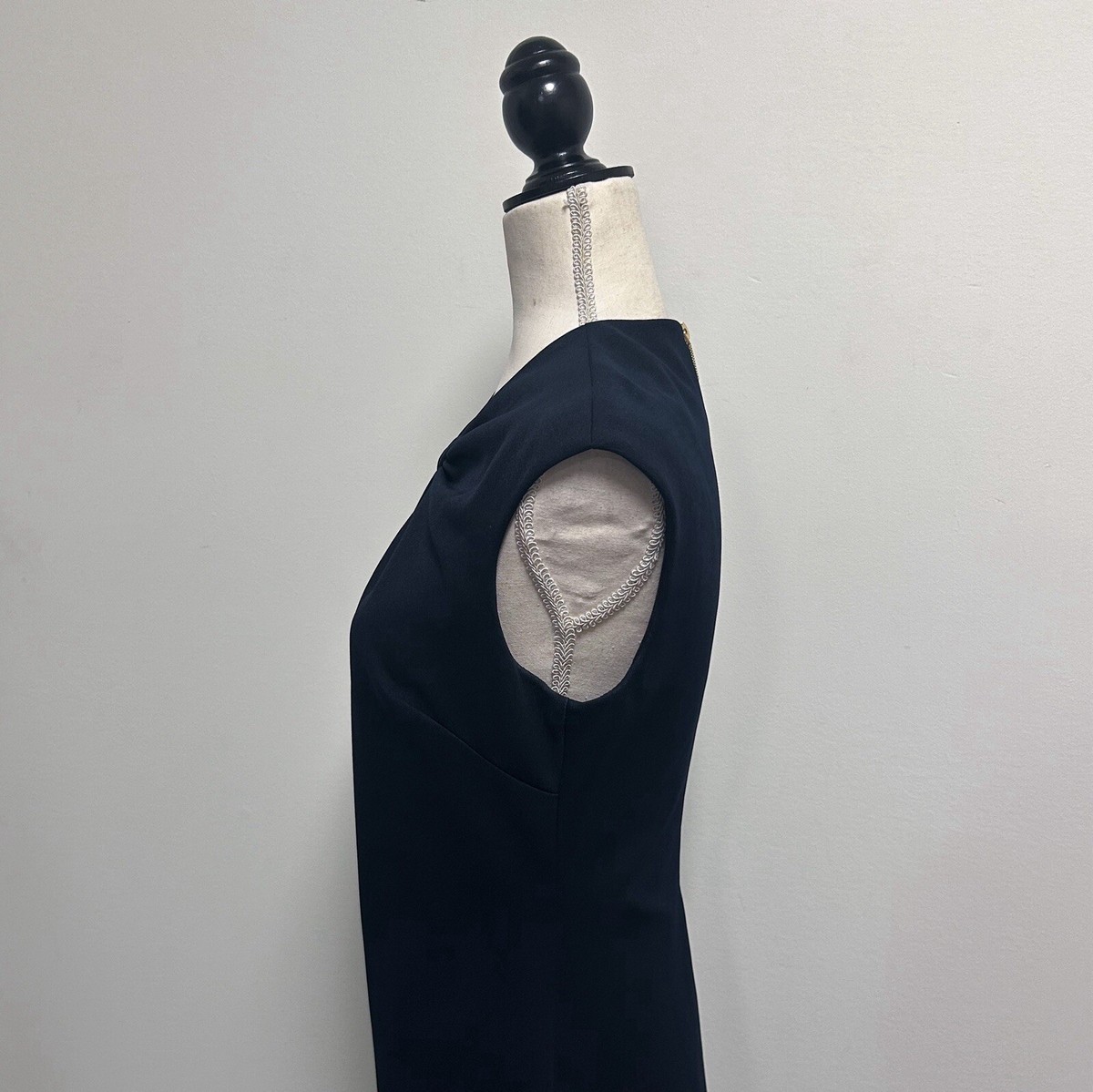 Ted Baker London Navy Blue Sleeveless Kezzia Keyhole Midi Sheath