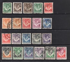 M17904 Northern Rhodesia/Zambia 1938-52 SG25/45 - 1938 Definitives
