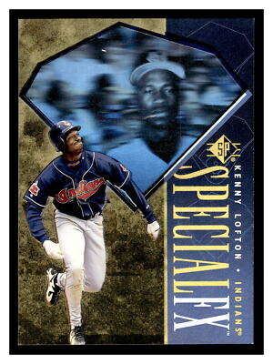 Kenny Lofton ロフトン　Indians インディアンス Kenny Lofton 1995 Cleveland Indians Alt Navy Blue World