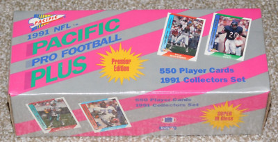 1991 PACIFIC PRO FOOTBALL PLUS FACTORY SEALED SET - 550 Cards