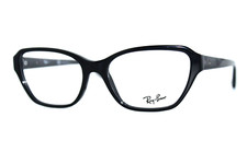 NEW RAY-BAN RB 5341 2000 BLACK AUTHENTIC EYEGLASSES FRAMES 55-17-140MM W/CASE
