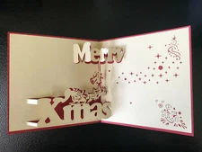 Christmas 3D Pop Up Greeting Card 