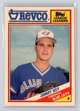 1988 Topps Revco League Leaders #27 Jimmy Key Baseball Card Toronto Blue Jays