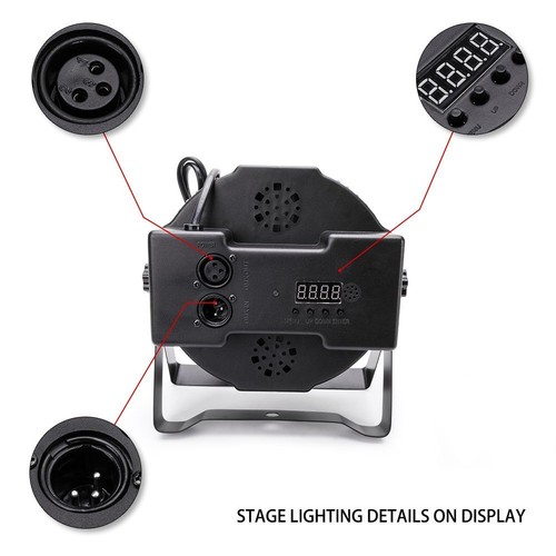 110W PAR Can Light 36LED RGB Stage Lighting DMX DJ Party Wash Up Lights - Picture 14 of 28