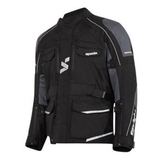 Spada City Nav CE AA Motorcycle Motorbike Waterproof Jacket Black Grey