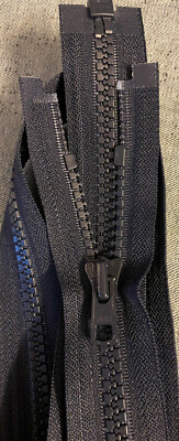 8 mm YKK Teilbaren Vislon Lederjacken Reißverschluß 80 cm Nachtblau    ( K 71   