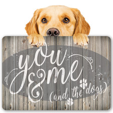 You Me  The Dogs Metal Sign Home Decor Gift for Dog Lover Couples