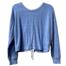 Aerie NWOT Women's Terry Cloth Cinch Pullover Sweatshirt Sz S