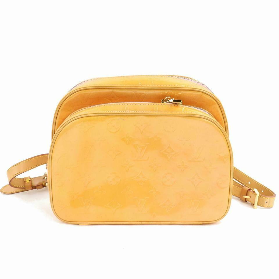 Louis Vuitton Yellow Monogram Vernis Murray Backpa Louis Vuitton Yellow Monogram Vernis Murray Backpack Bag  main image 2