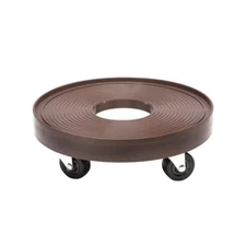 12 In. round HDPE Espresso Plant Dolly/Caddy with Hole