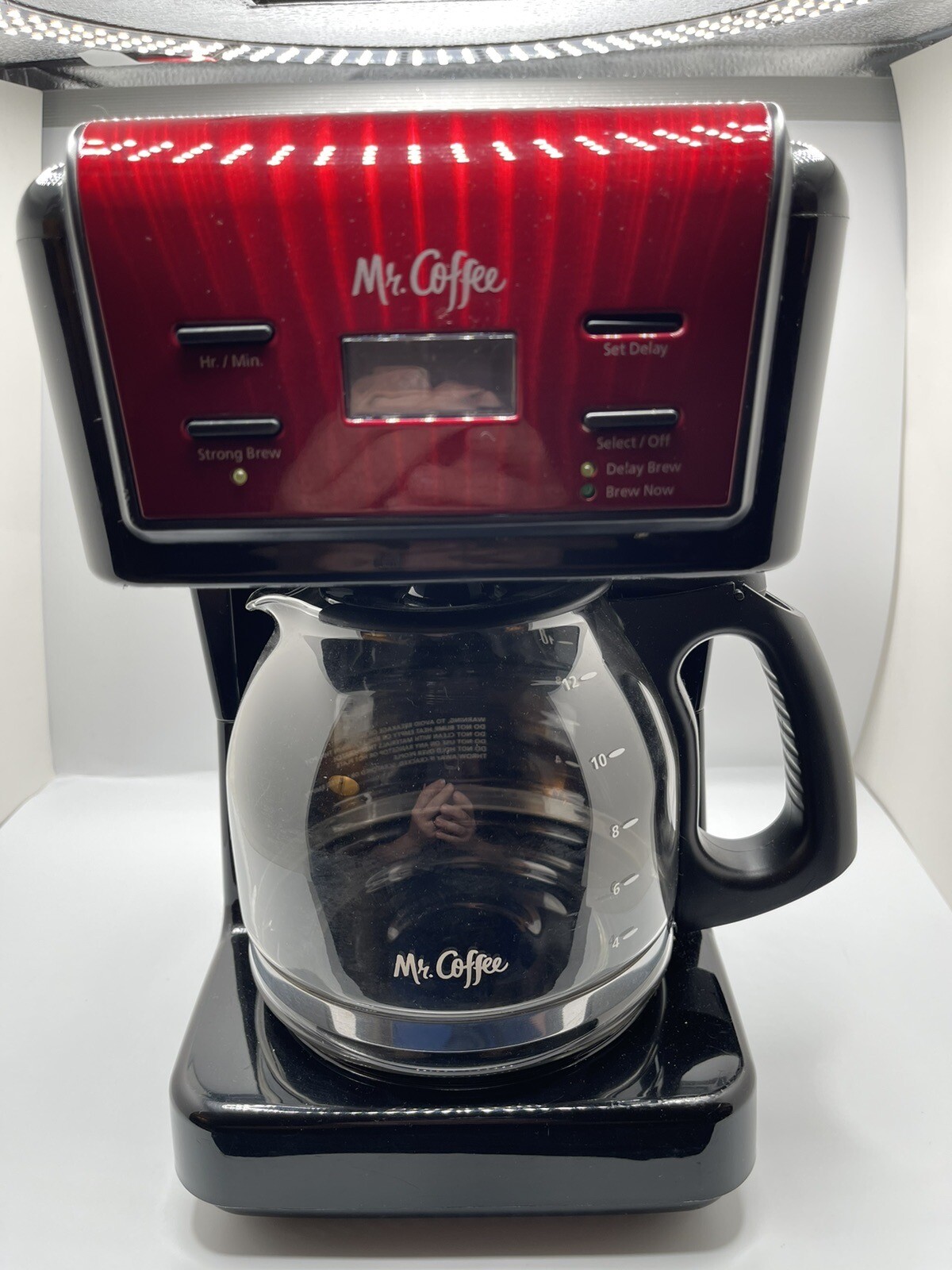 Mr. Coffee BVMCKNX26 Coffee Maker 12 Cup Red ALL FUCTIONS TESTED