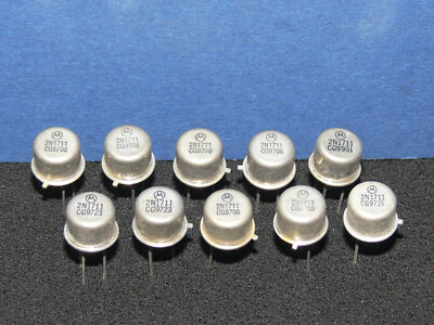 MOTOROLA 2N1711 Silizium Transistor NPN TO39 Gehäuse 10 Stück Lot