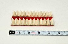 Upright Piano Double Wedge Damper Felt 1-3/4" x 3/8" Set of 12 Discolored