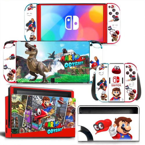DIY Decal Cartoon Wraps Colorful Stickers Mario Skin Stickers For Switch Oled - Picture 14 of 47