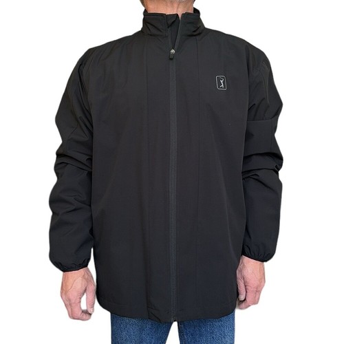 PGA Tour Men's Golf Jacket Live Under Par Full Zip Black Size XL NWOT - Picture 10 of 13