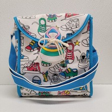 Vintage 1993 Cudlie Baby Diaper Bottle Bag Retro Bright Multicolor Sneakers