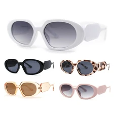Minimal Mod Clout Trendy Plastic Fashion Sunglasses