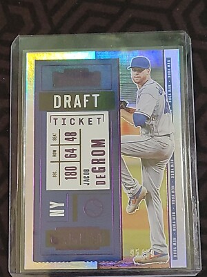 Jacob deGrom - Draft Ticket Purple Foil 95/99 - 2020 Panini Contenders #40
