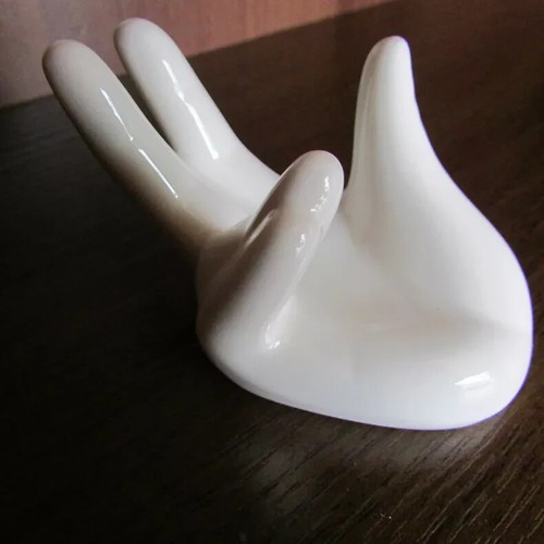 Chinese tea accessories porcelain tea filtration & holder hand shape filter net - Picture 5 of 5