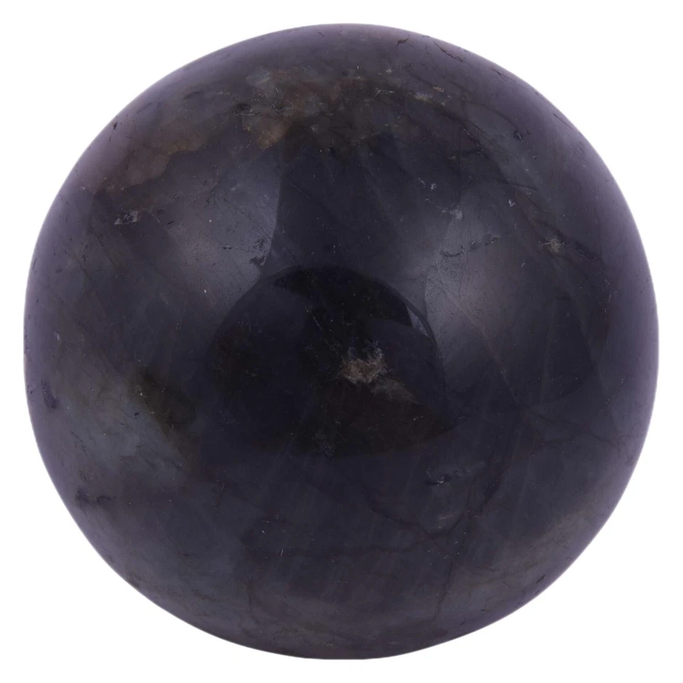 Estatuilla de esfera de piedra artesanal bola de curación de reiki de cristal natural de labradorita Foto 2 de 4