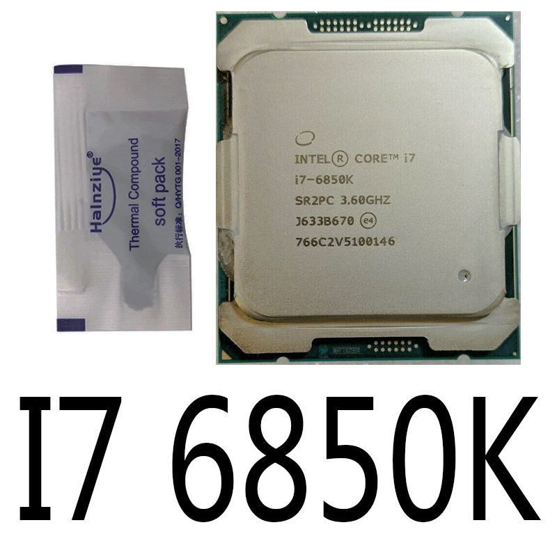 Intel Core i7-6850K 6-Core 3.6GHz 15MB Cache LGA2011 140W