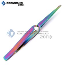 Multi Rainbow Color 3D Eyelash Extension Tweezers X Type Fine Point 4.5" Jewelry