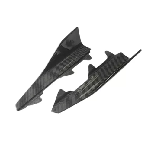 Par de faldones laterales de fibra de carbono labio divisor para BMW Serie 2 F22 M2 F87 M2 15-20 - Imagen 8 de 8