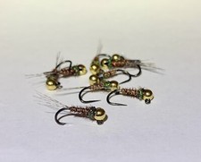 5 Pheasant Tail Tungsten Bead Jig Hook size # 14 or #16