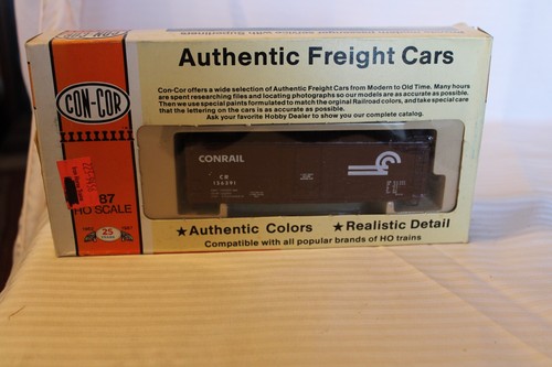 Coche de caja escala HO Con-Cor, 40', Conrail, marrón #136391 BNOS 09456 | Zustand: New