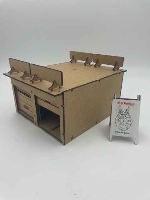 AT-BA Modellbau Slotcar Boxengasse - Deko Für Rennbahn Maßstab 1:32