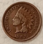 1907 Indian Head Cent Penny