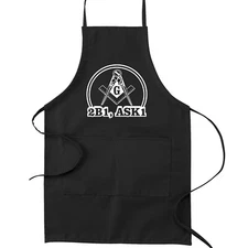 2B1 ASK1 Round Masonic Cooking Kitchen Apron
