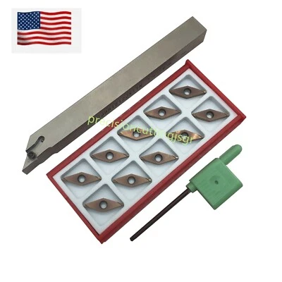 ZHOUZIMI SVJBR 1212JX11N Turning tool holder +10PCS VBGT110302R Turning Inserts Finishing