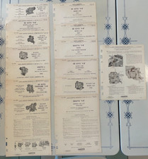 DeSoto 1953-1956 Carter Carburetor Dealer Repairman Mechanic Specs/Pics Sheets