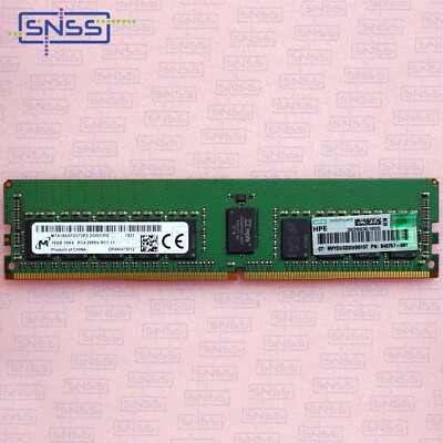 HPE 16GB DDR4 2666 MHz 1RX4 ECC REG RDIMM SPEICHER 815098-B21 840757-091 EX MwSt. 78 â£