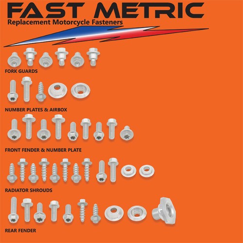 Kits de plásticos y pernos de carrocería KTM 200cc EXC SX XC XC-W - TODOS los sujetadores sin necesidad garantizados - Imagen 2 de 11