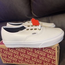 Vans Authentic True White All Leather VN0A2Z510ER Size 5M/6.5 W New In The Box  