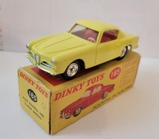DINKY TOYS 185 ALFA ROMEO 1900 D'ORIGINE JAUNE CITRON 1/43 PROCHE DU NEUF+BO 