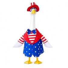 4th of July Porch Goose Outfits for 23 Inch Goose Statue, Patriotic Uncle Sam