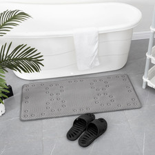 36 in. x 17 in. Non Skid Double Foam Bath Mat With 58 Suction Cups - 3 Colors