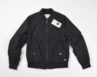 Carhartt WIP W' DAB BOMBER JACKET Charcoal Cotton Blend Size XS BNWT
