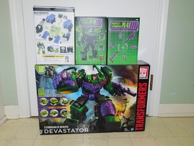 Transformers Combiner Wars Devastator Hasbro Complete With Add On Kits